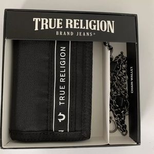 True Religion Charli Trifold Chain Wallet Black